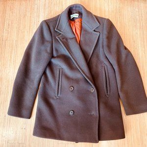 Calvin Klein brown coat size 2